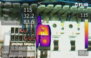 Thermografie Prüfung FI-Schutzschalter